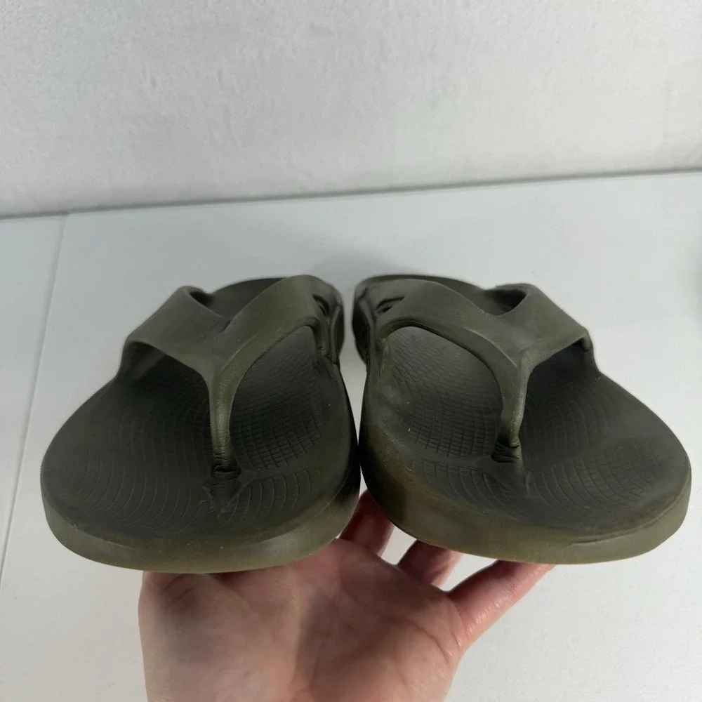 Oofos Originals EU 43 Men 10 Women 12 Sandals Green Recovery Comfort Lightweight